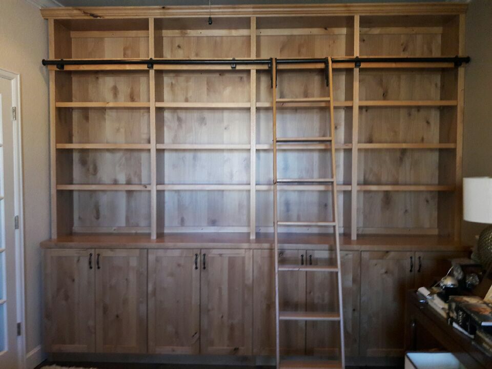 Custom Bookshelves by Heartwood Custom Cabinetry