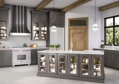 the Crestone Collection in a pre-built kitchen package by Heartwood Custom Cabinetry